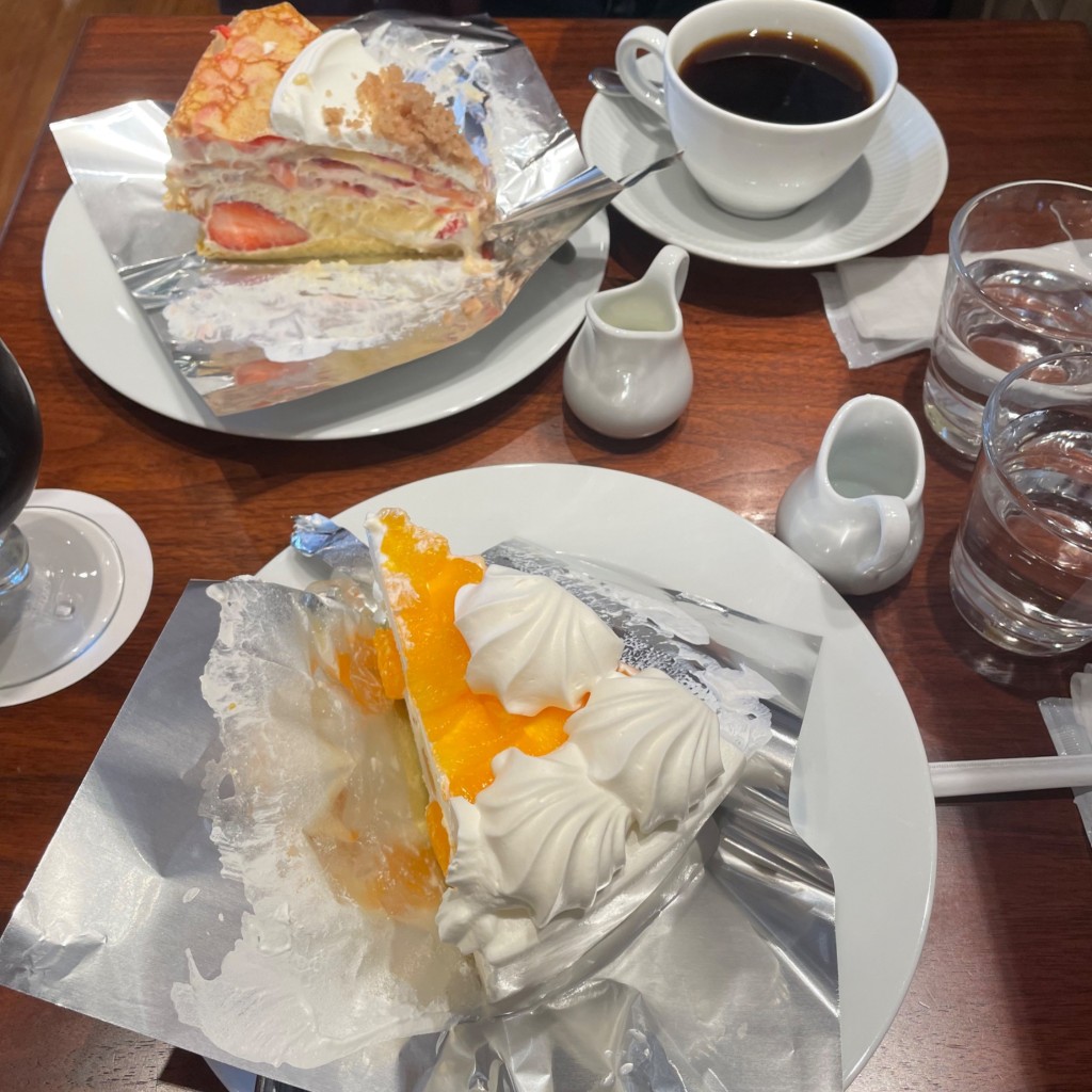 ユーザーが投稿した不知火オレンジのケーキの写真 - 実際訪問したユーザーが直接撮影して投稿した錦カフェハーブス 栄本店の写真