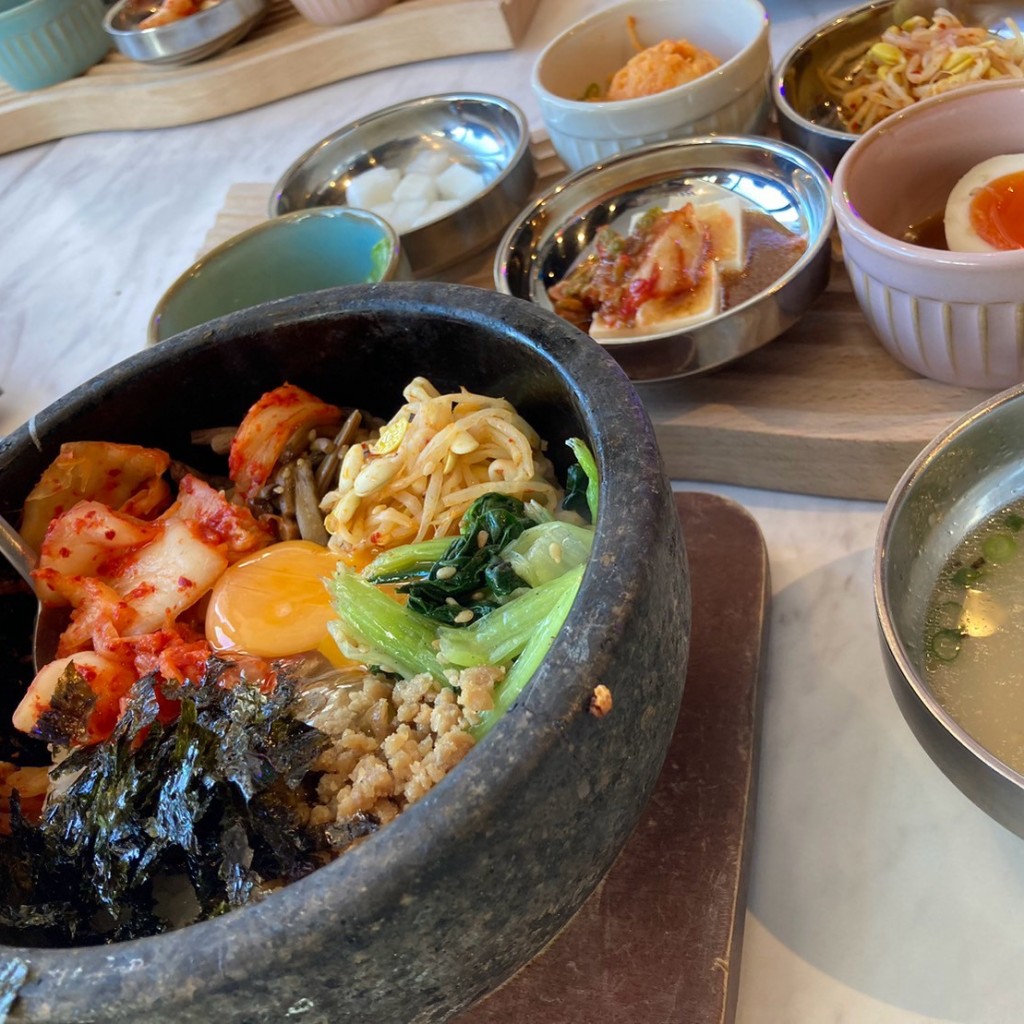 ユーザーが投稿した石焼ビビンバランチの写真 - 実際訪問したユーザーが直接撮影して投稿した金山韓国料理ジョンマッテジ 金山店の写真