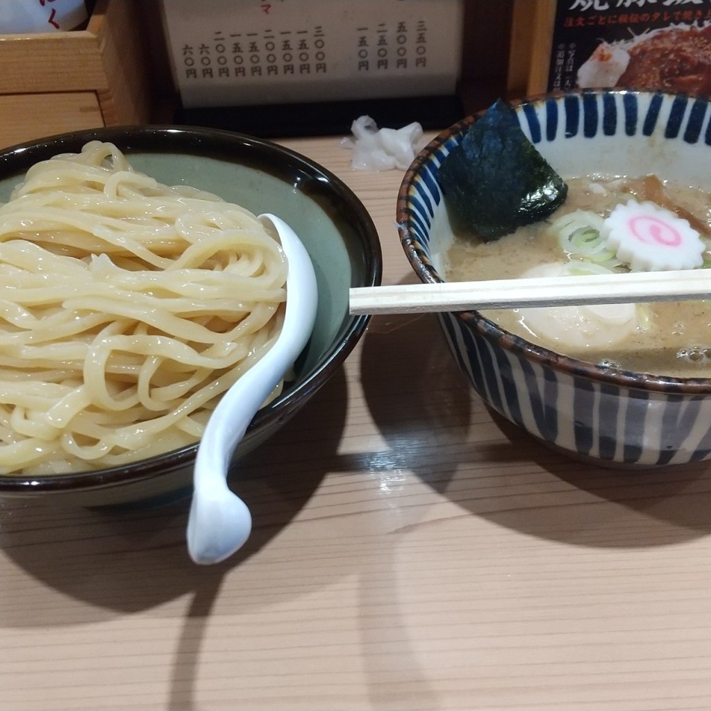 ユーザーが投稿した味玉つけ麺の写真 - 実際訪問したユーザーが直接撮影して投稿した山王ラーメン / つけ麺三三七 大森の写真