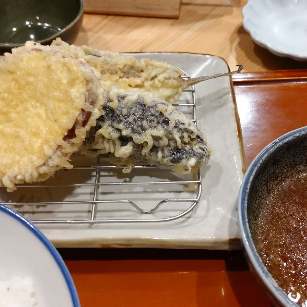 ユーザーが投稿した天ぷら定食 【上】の写真 - 実際訪問したユーザーが直接撮影して投稿した日本橋人形町天ぷら二代目 天ぷらすずきの写真