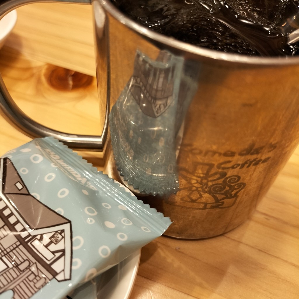 ユーザーが投稿した蜂蜜アイスコーヒーの写真 - 実際訪問したユーザーが直接撮影して投稿した烏ケ辻喫茶店コメダ珈琲 桃谷駅前店の写真