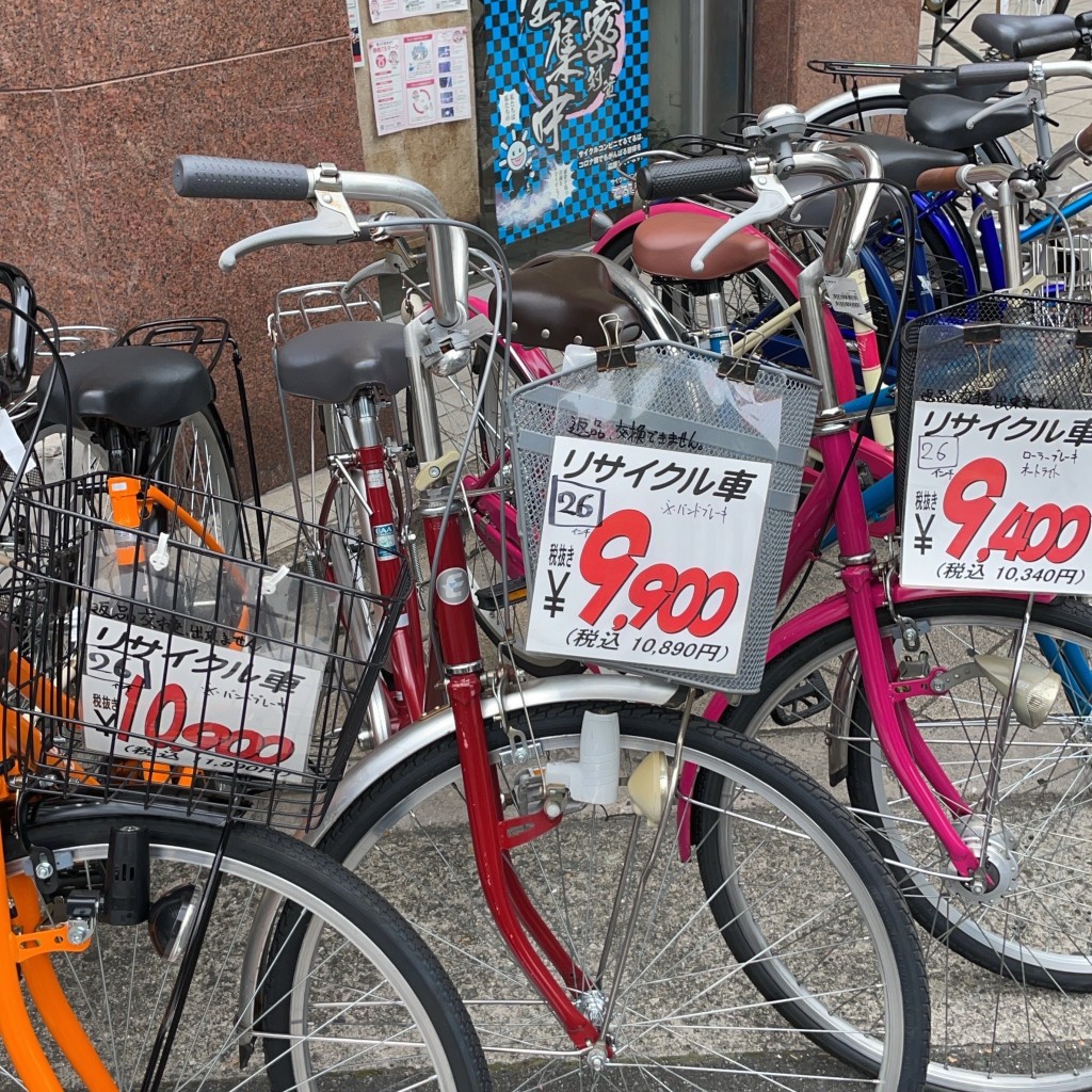 実際訪問したユーザーが直接撮影して投稿した太融寺町自転車販売店サイクルコンビニてるてる 梅田店の写真