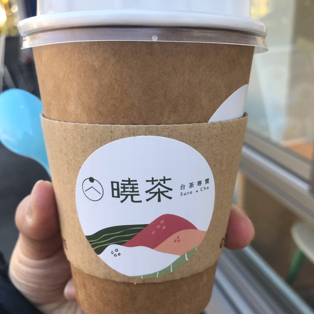ユーザーが投稿したハニータピオカミルクテイーの写真 - 実際訪問したユーザーが直接撮影して投稿した金城ふ頭カフェ曉茶 メイカーズピア店の写真