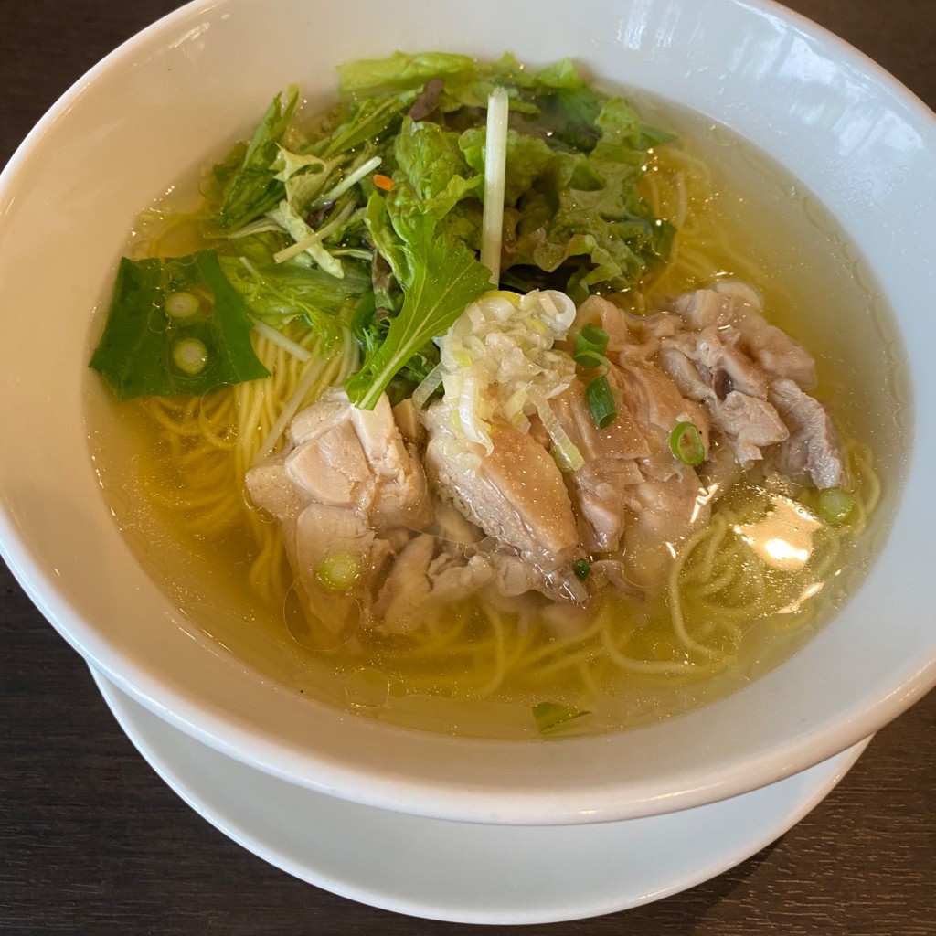 ユーザーが投稿したLunch 蒸し鶏麺セットの写真 - 実際訪問したユーザーが直接撮影して投稿した公津の杜台湾料理台湾料理 鼎の写真