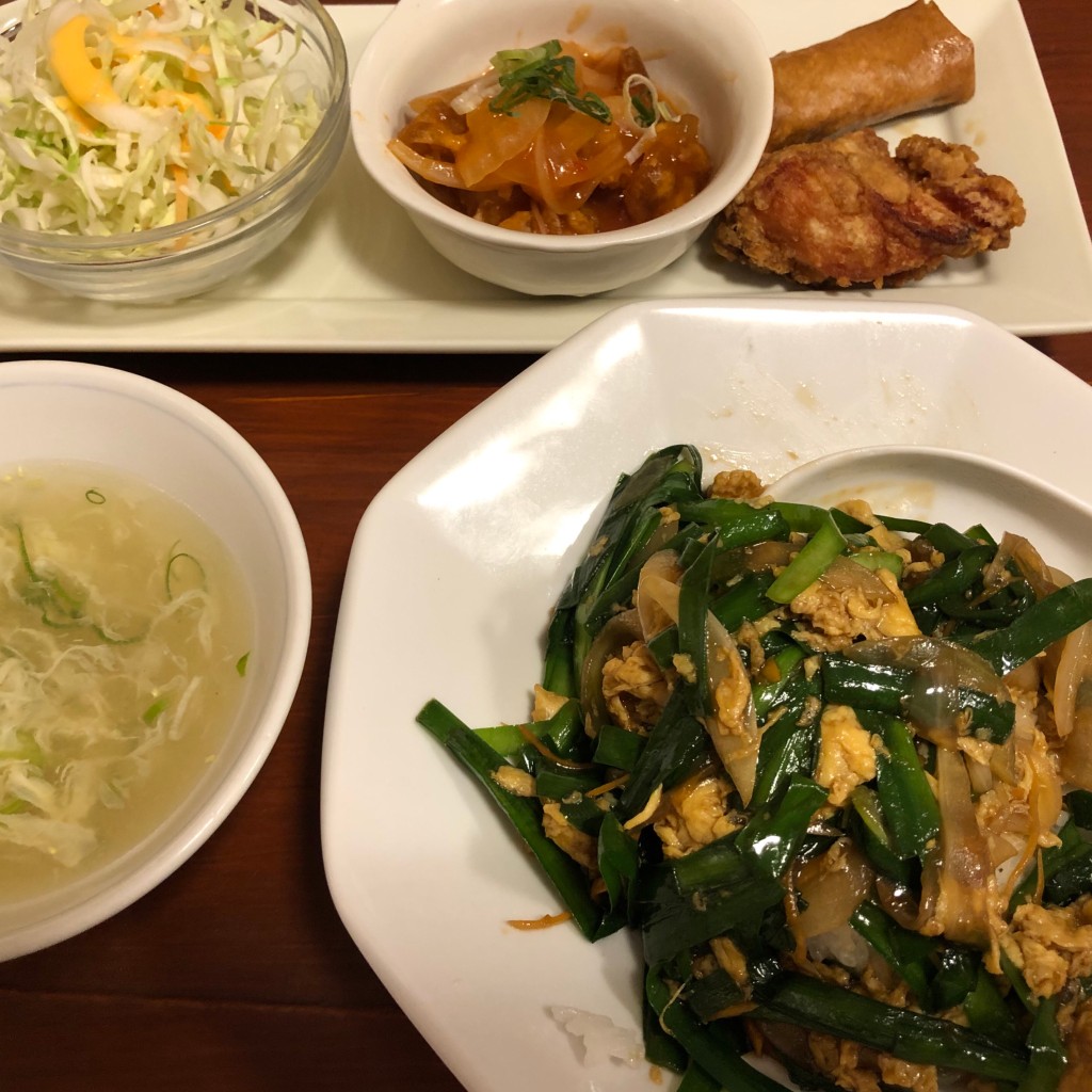 ユーザーが投稿したレディースセットの写真 - 実際訪問したユーザーが直接撮影して投稿した十三元今里中華料理彩飯の写真