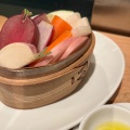 旬野菜のセイロ蒸し - 実際訪問したユーザーが直接撮影して投稿した丸の内ダイニングバー蒸し料理レストラン musmusの写真のメニュー情報