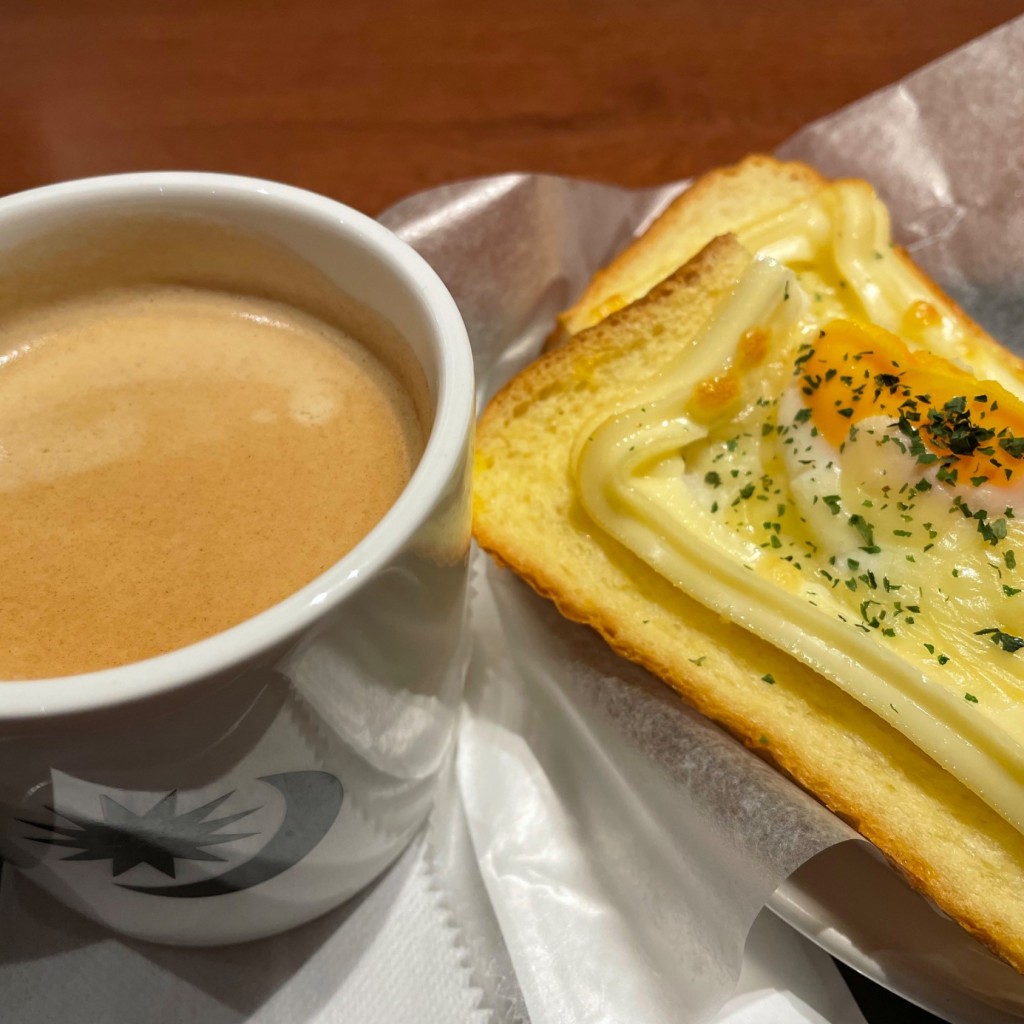 ユーザーが投稿したモーニングパンSアサコパンチーズの写真 - 実際訪問したユーザーが直接撮影して投稿した南三条西カフェプロント さっぽろポールタウン店の写真