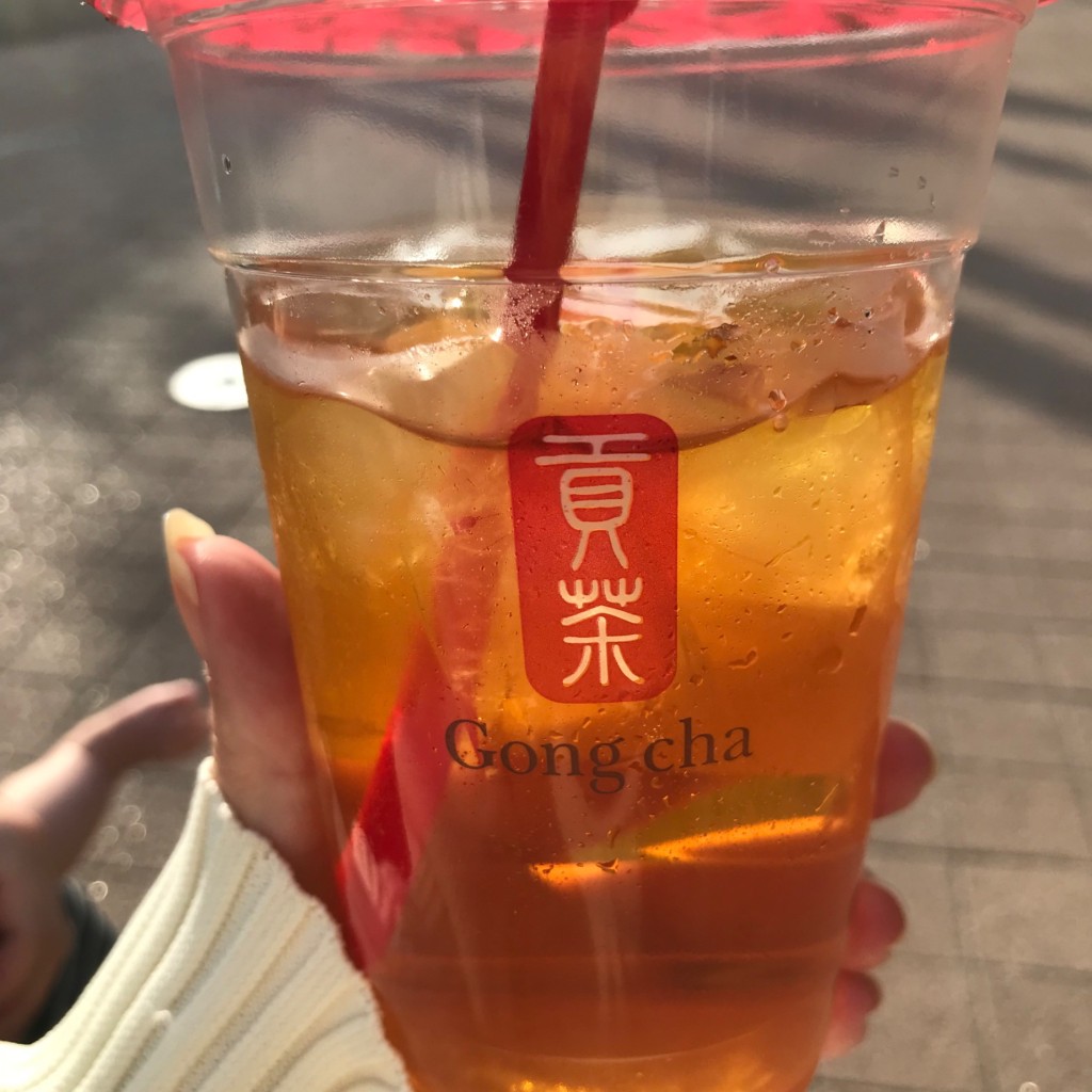 ユーザーが投稿した阿里山ウーロン茶の写真 - 実際訪問したユーザーが直接撮影して投稿したタピオカゴンチャ イオンモール八幡東店の写真