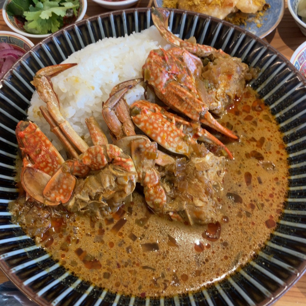 ユーザーが投稿した渡蟹飯の写真 - 実際訪問したユーザーが直接撮影して投稿した南久宝寺町広東料理餃子そして焼味 巣王の写真