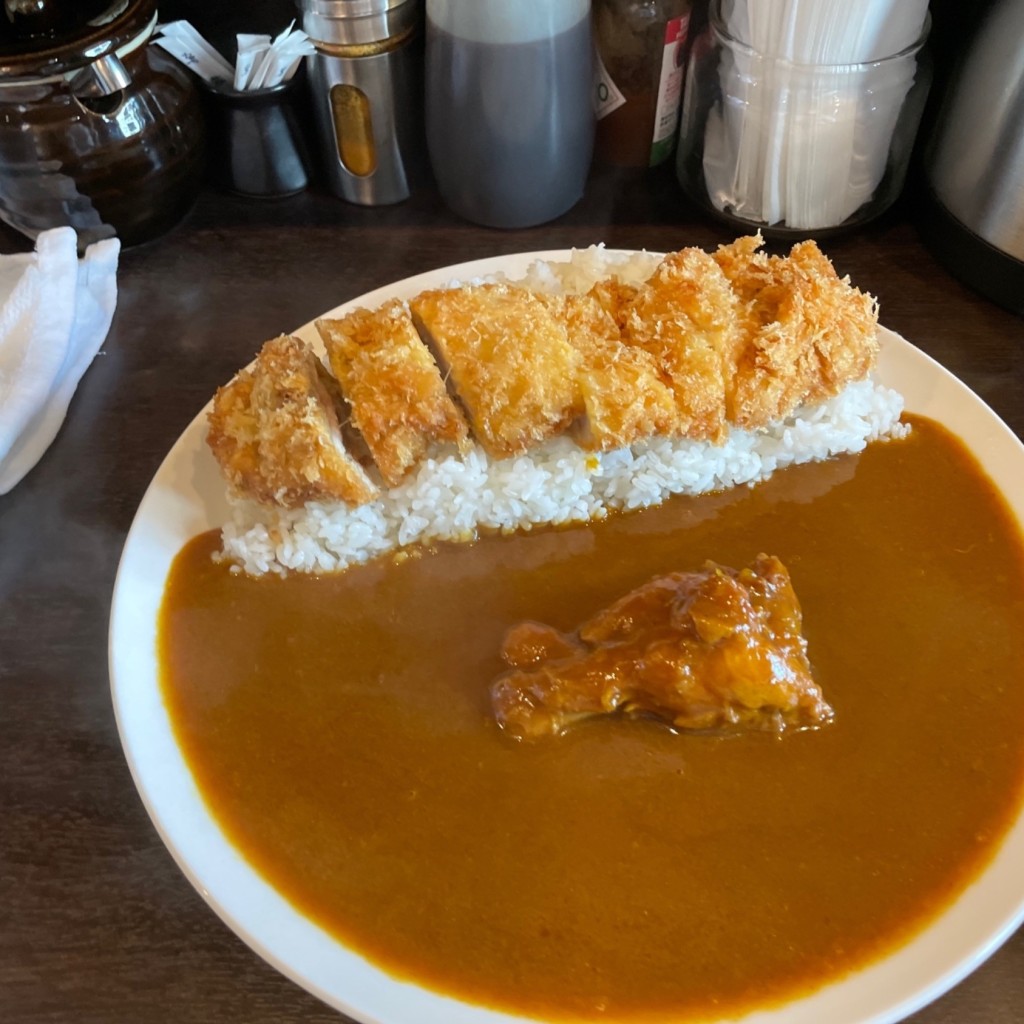 ユーザーが投稿したチキンカツカレーの写真 - 実際訪問したユーザーが直接撮影して投稿した清澄カレーVIGORの写真