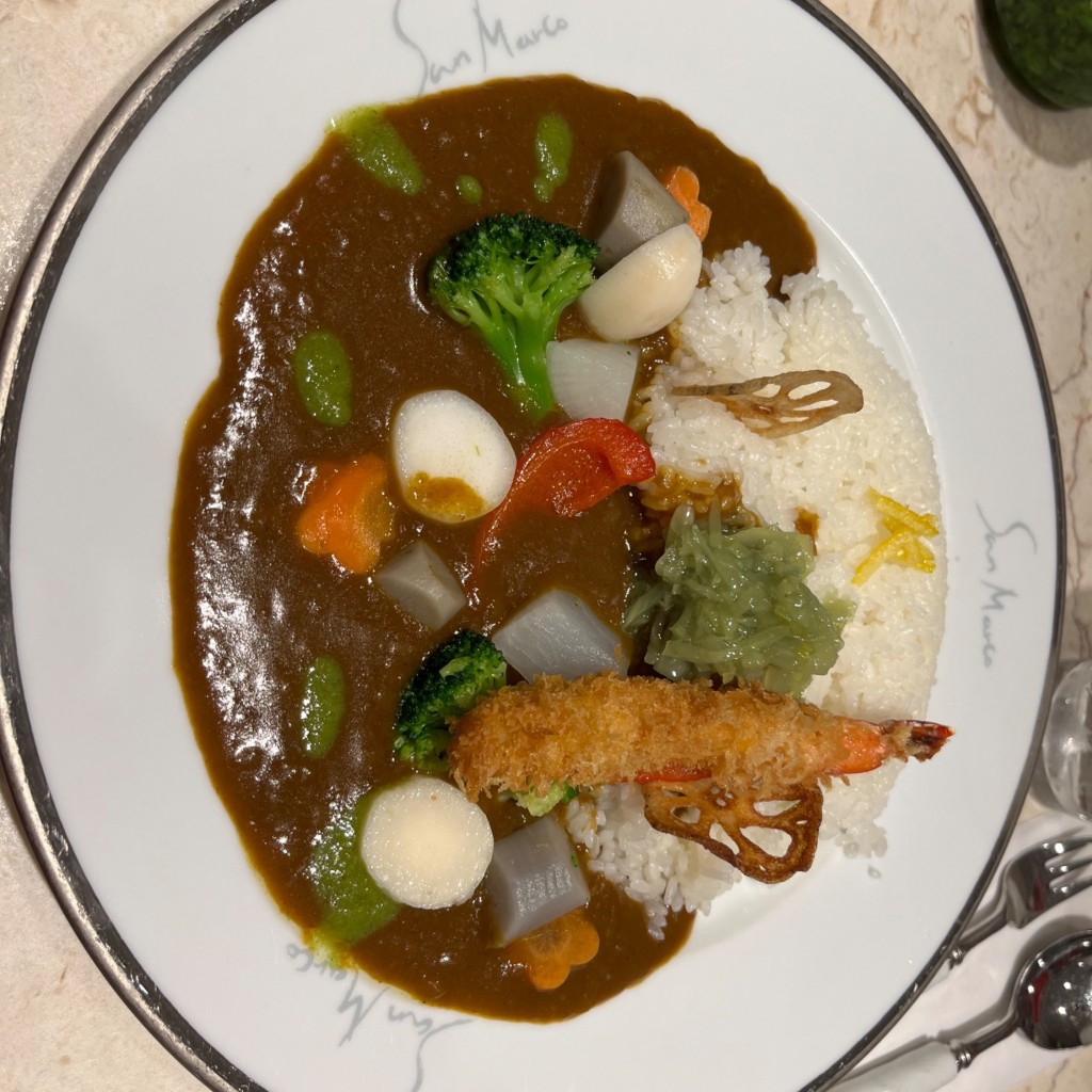 ユーザーが投稿した冬の野菜カレーの写真 - 実際訪問したユーザーが直接撮影して投稿した梅田カレーカレーハウス サンマルコ 大阪ステーションシティ店の写真