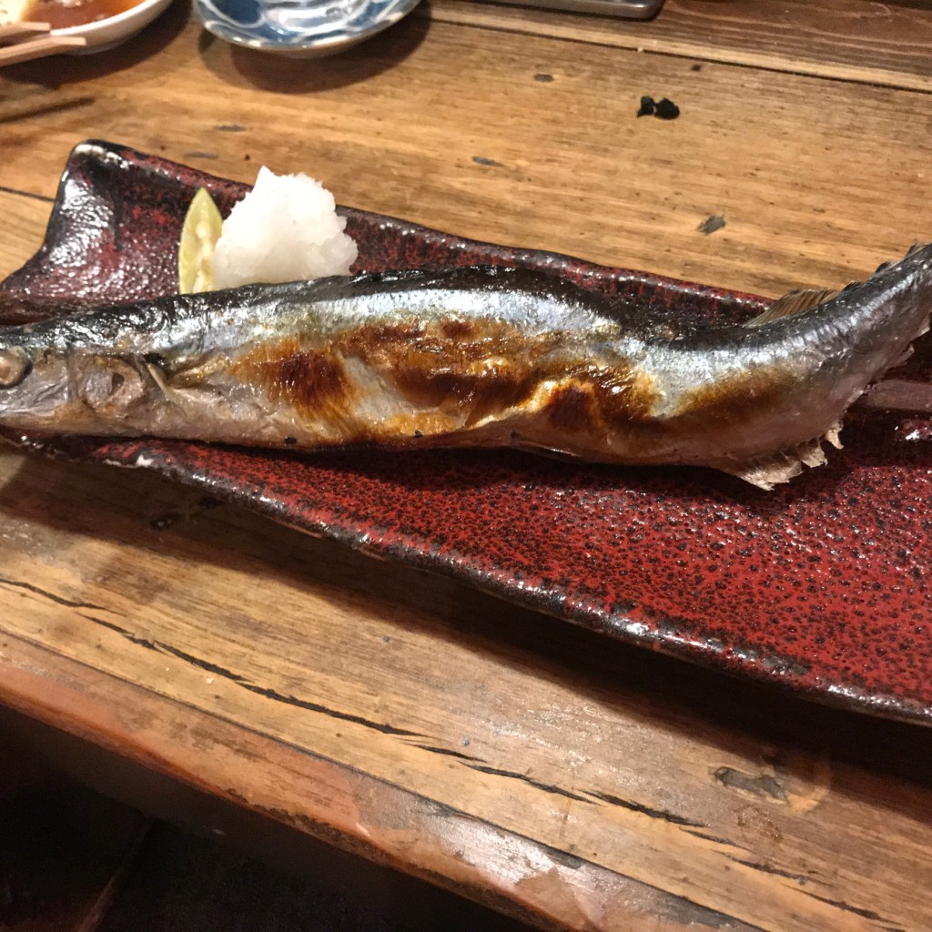 ユーザーが投稿したサンマの焼き物の写真 - 実際訪問したユーザーが直接撮影して投稿した国分町居酒屋居酒屋ちょーちょの写真