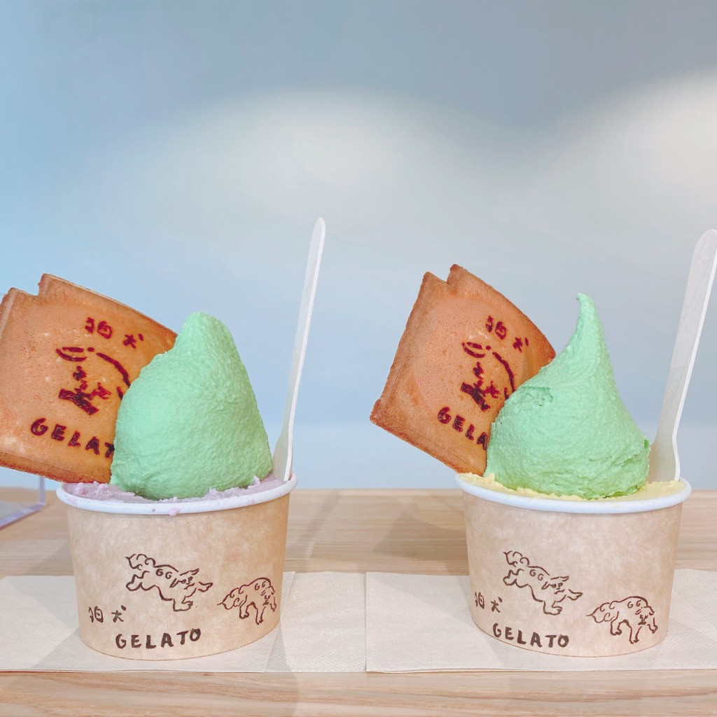 のびりこさんが投稿した田谷町アイスクリームのお店狛犬GELATO/コマイヌジェラートの写真