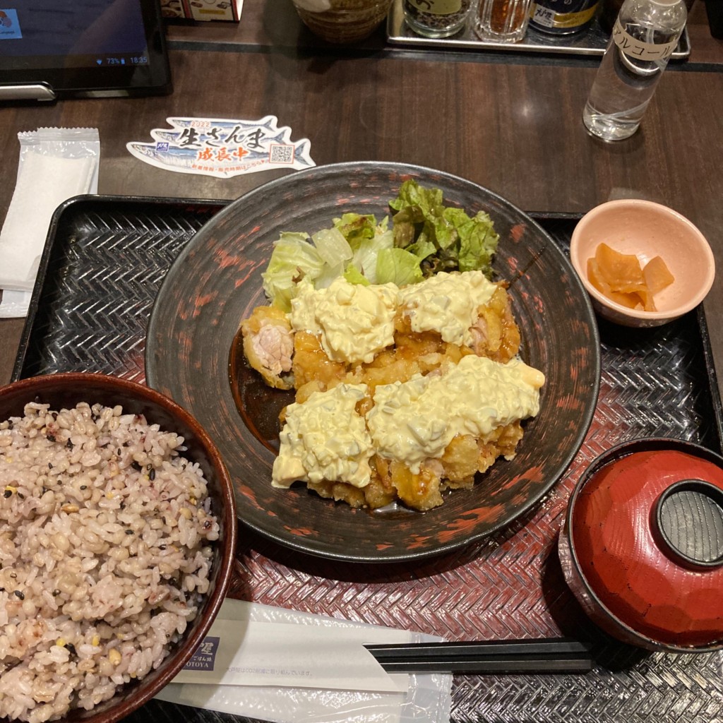 ユーザーが投稿した[定食]大戸屋風チキン南蛮の写真 - 実際訪問したユーザーが直接撮影して投稿した南松本定食屋大戸屋 ホリデイタウン松本店の写真