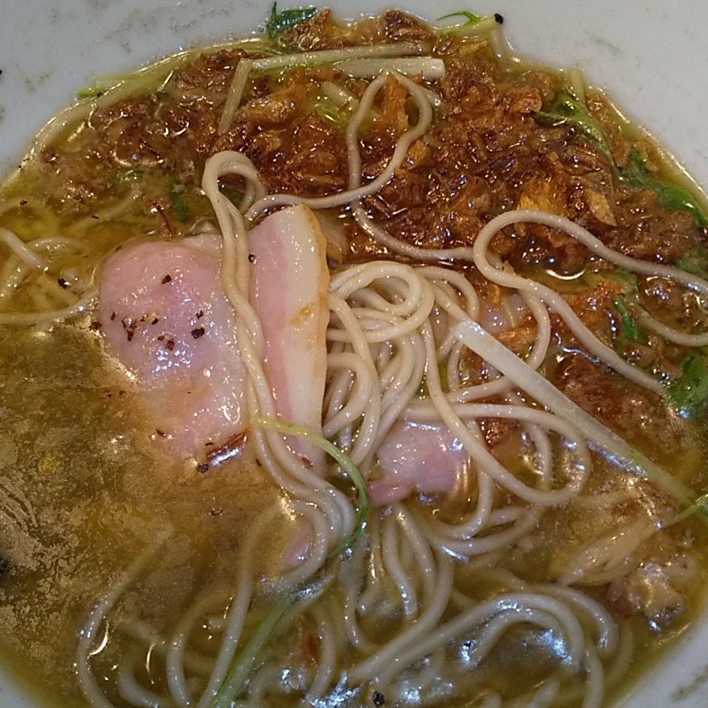 ユーザーが投稿したあさりラーメンの写真 - 実際訪問したユーザーが直接撮影して投稿した伊勢田町ラーメン / つけ麺まるちゅうの写真