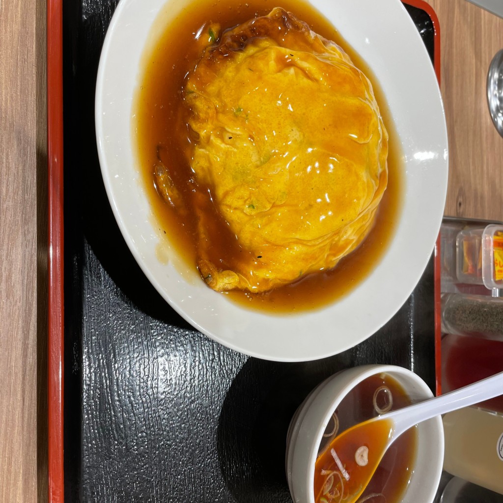 ユーザーが投稿した天津飯の写真 - 実際訪問したユーザーが直接撮影して投稿した阿佐谷南中華料理福しん 阿佐ヶ谷 パールセンター店の写真