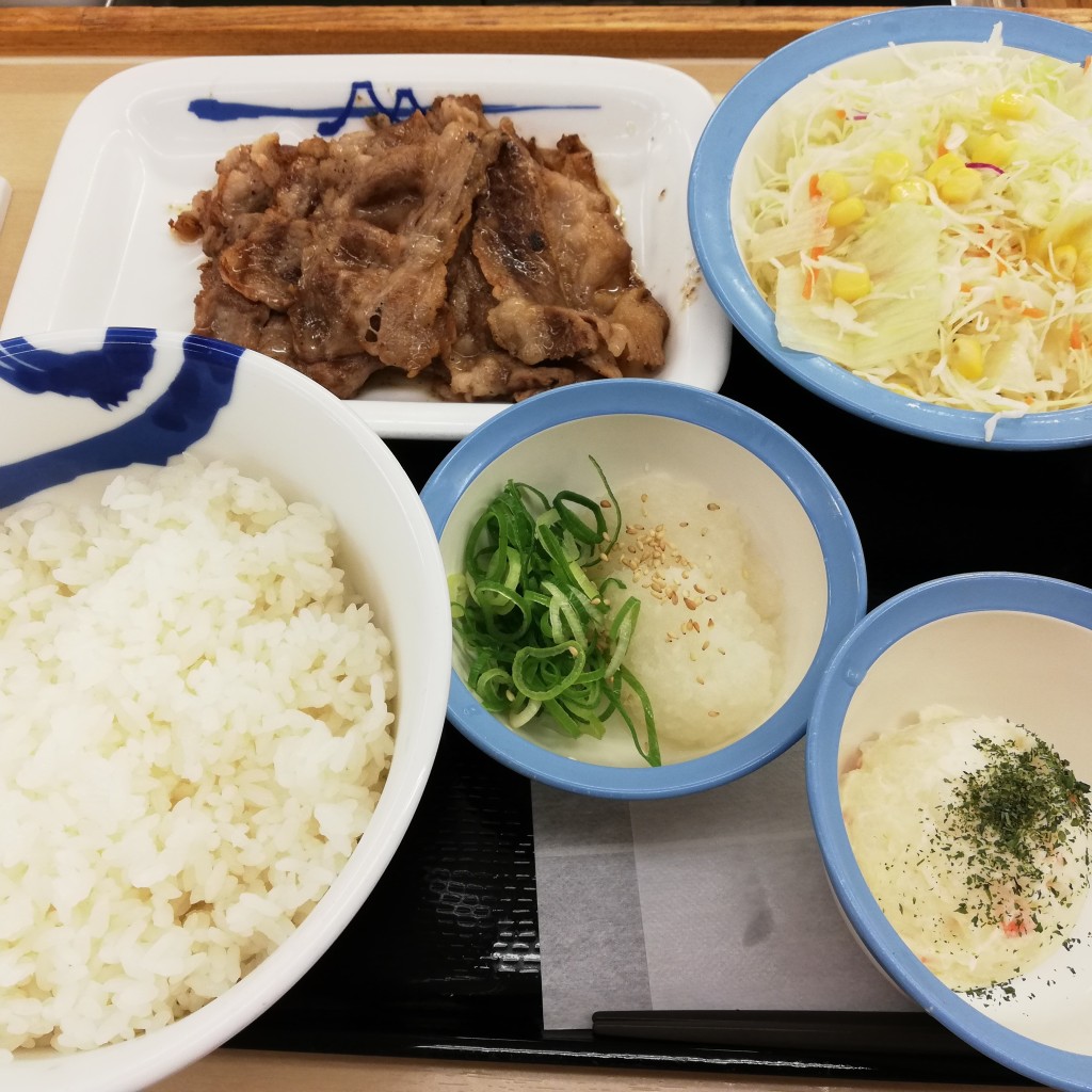 ユーザーが投稿した牛焼肉Lunch定食の写真 - 実際訪問したユーザーが直接撮影して投稿した中央牛丼松屋 松本駅前店の写真