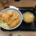 から揚丼 - 実際訪問したユーザーが直接撮影して投稿した王子牛丼吉野家 王子神谷店の写真のメニュー情報