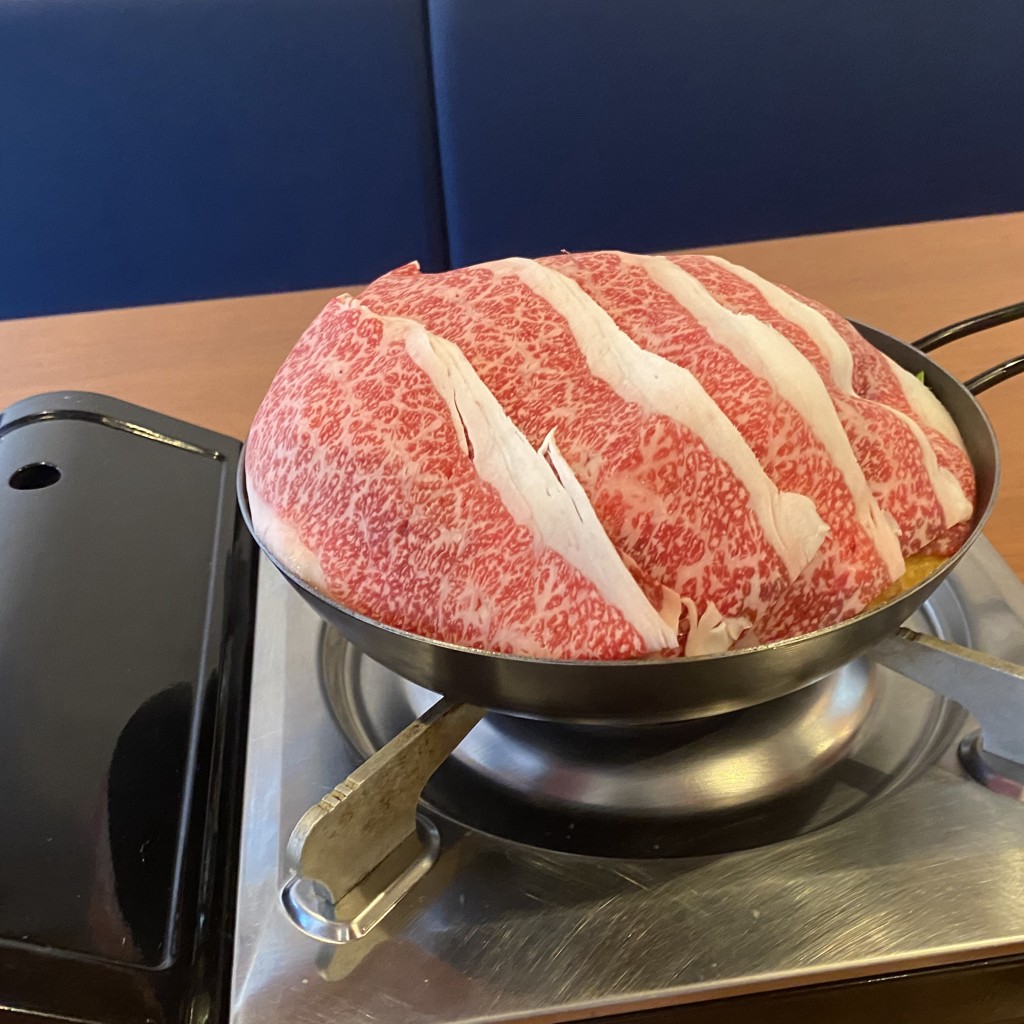 ユーザーが投稿した和牛てっぱんすき焼きの写真 - 実際訪問したユーザーが直接撮影して投稿した同心しゃぶしゃぶ肉鍋 しゃぶしゃぶ 029番地の写真