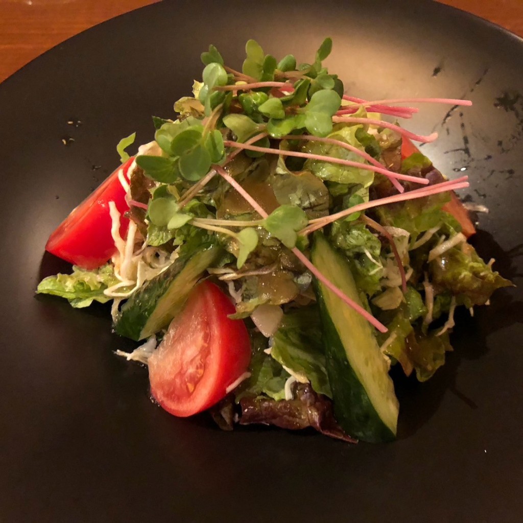 ユーザーが投稿した野菜サラダの写真 - 実際訪問したユーザーが直接撮影して投稿した沢良宜西和食 / 日本料理うかのめの写真