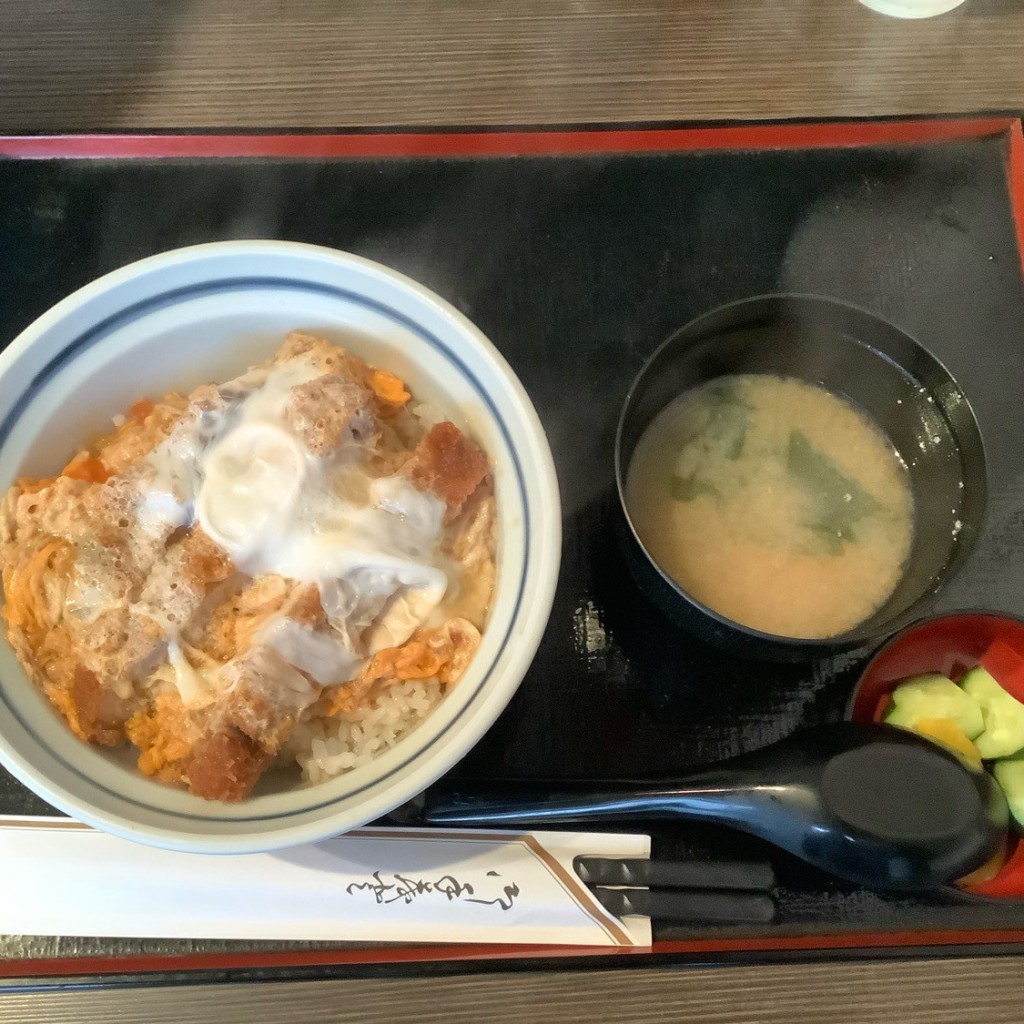ユーザーが投稿したカツ丼セットの写真 - 実際訪問したユーザーが直接撮影して投稿した富士見そば小泉の写真