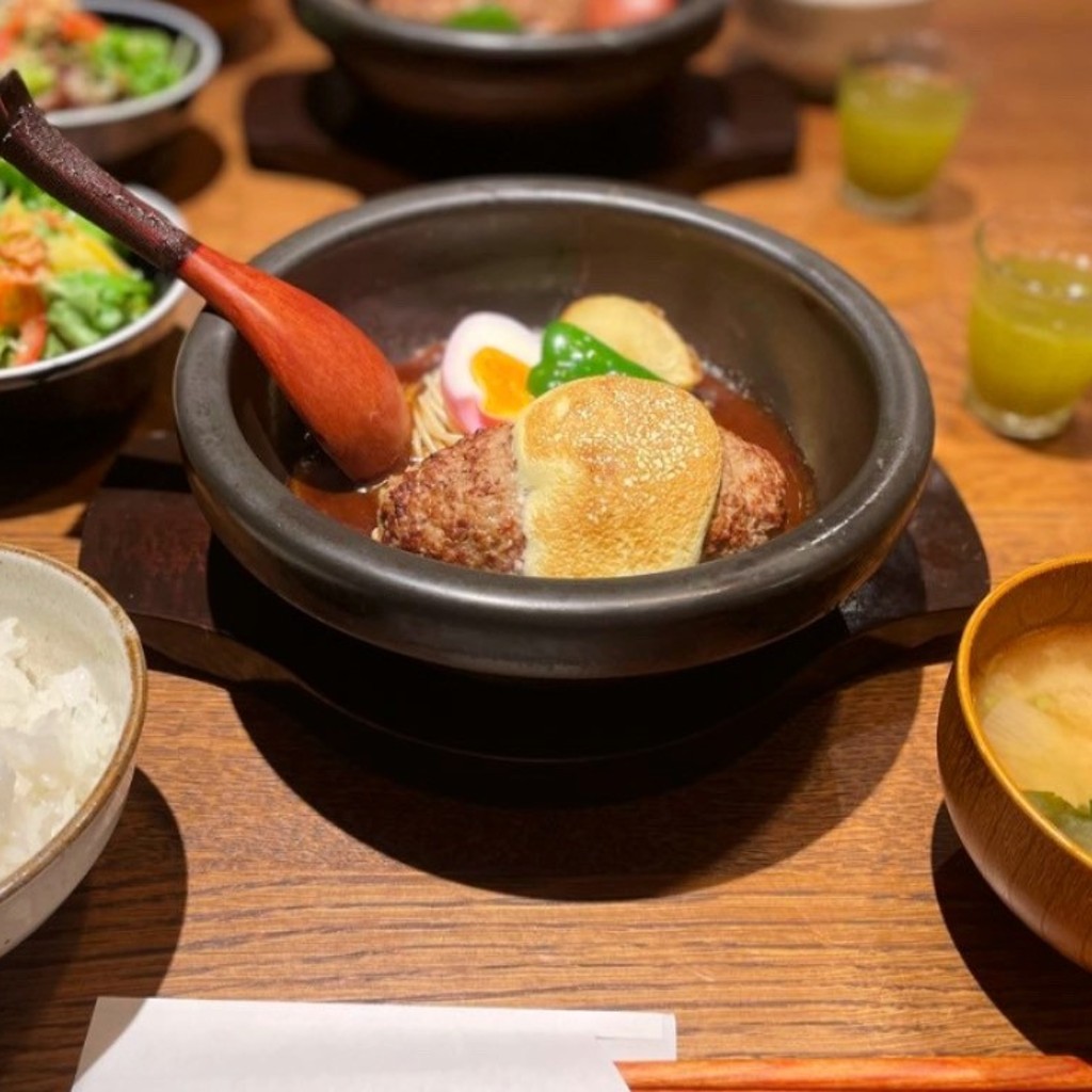 ろろろんひさんが投稿した尾山台ハンバーグのお店山本のハンバーグ 尾山台研究所/ヤマモトノハンバーグ オヤマダイケンジュウジョの写真