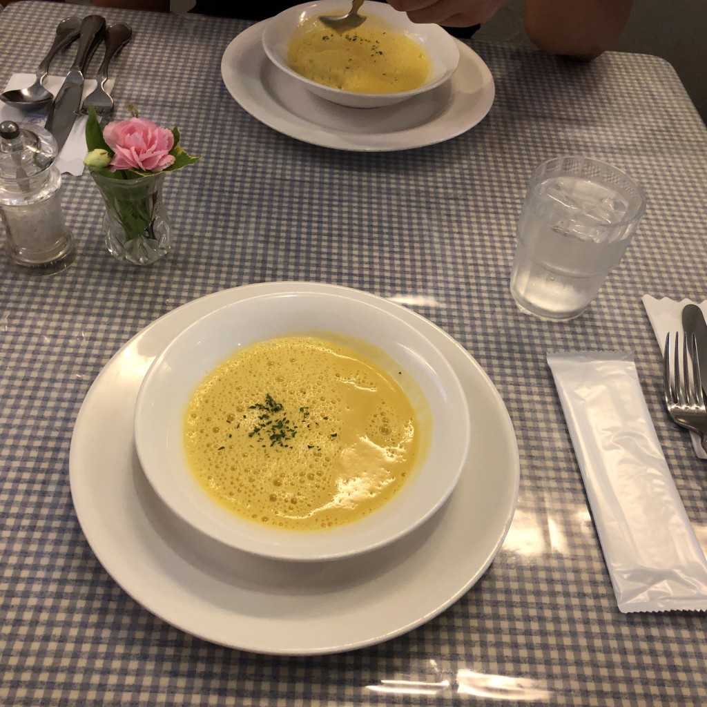 ユーザーが投稿したランチセットの写真 - 実際訪問したユーザーが直接撮影して投稿した鴨方町小坂東フレンチフランス洋食堂 ビストロ・ヴォナ村の写真