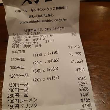 スシロー廿日市店のundefinedに実際訪問訪問したユーザーunknownさんが新しく投稿した新着口コミの写真