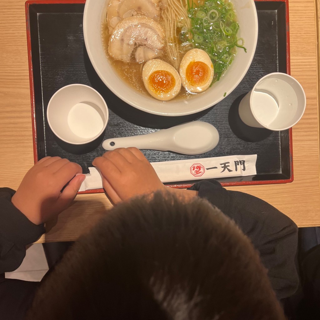 ユーザーが投稿した玉子ラーメンの写真 - 実際訪問したユーザーが直接撮影して投稿した取香ラーメン / つけ麺一天門 成田空港LCCターミナル店の写真