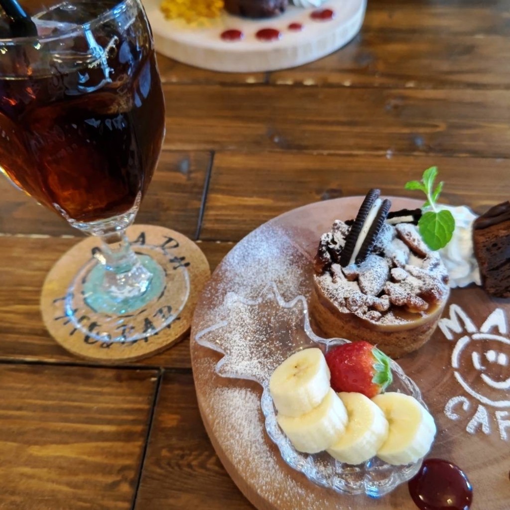 ユーザーが投稿したケーキsetガトーショコラの写真 - 実際訪問したユーザーが直接撮影して投稿した新成町カフェMARU CAFE&BARの写真