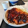 味噌カツ丼(梅) - 実際訪問したユーザーが直接撮影して投稿した中小口とんかつかつや 愛知大口町店の写真のメニュー情報