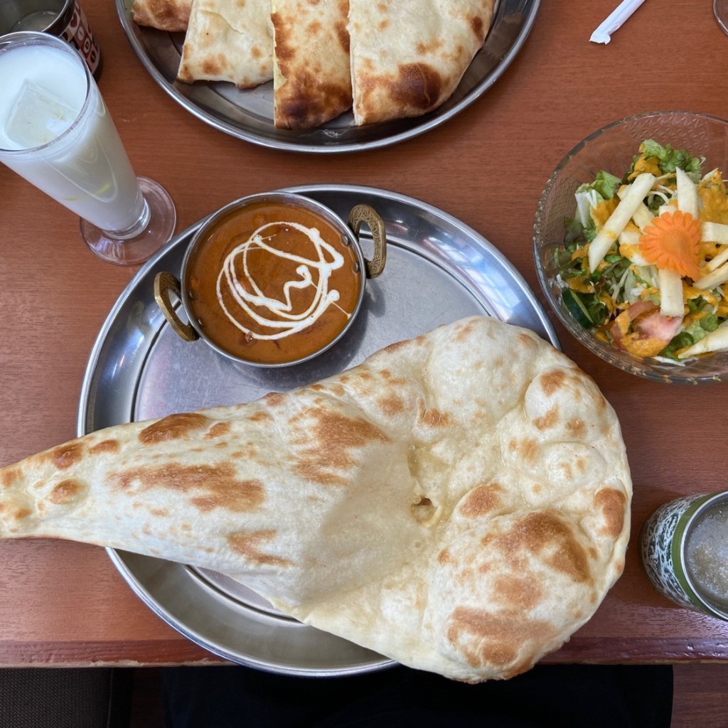 ユーザーが投稿したsaladsetの写真 - 実際訪問したユーザーが直接撮影して投稿した高安町北インド料理アルパナの写真