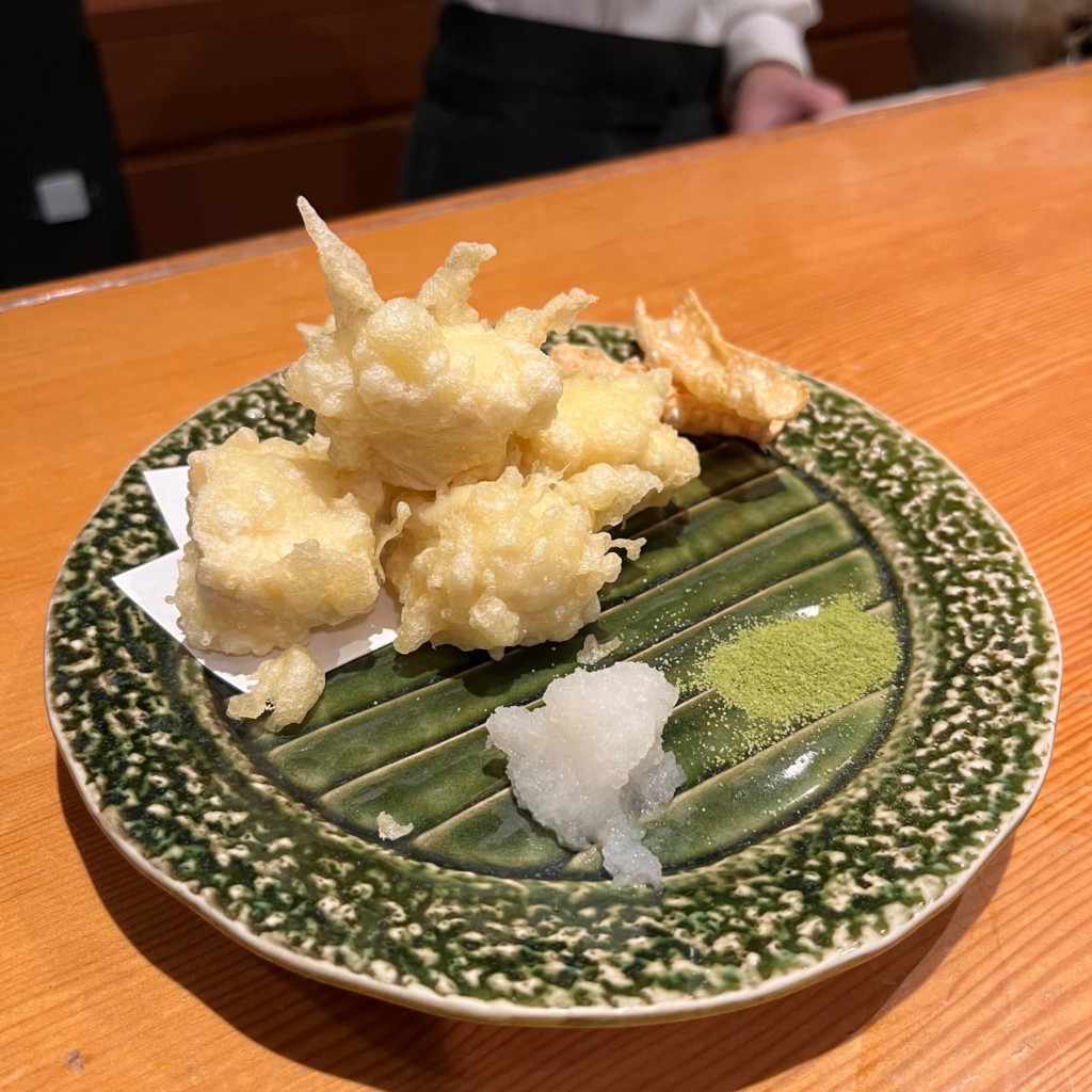 ユーザーが投稿した生ゆばの天ぷらの写真 - 実際訪問したユーザーが直接撮影して投稿した豆腐料理京都豆八の写真