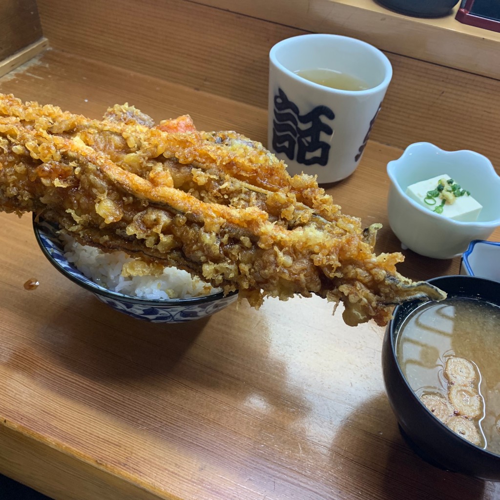 ユーザーが投稿した穴子天丼の写真 - 実際訪問したユーザーが直接撮影して投稿した東魚介 / 海鮮料理深川つり舟の写真