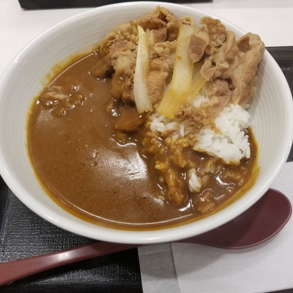 ユーザーが投稿したカリガリ牛カレーの写真 - 実際訪問したユーザーが直接撮影して投稿した道玄坂牛丼吉野家 渋谷109前店の写真