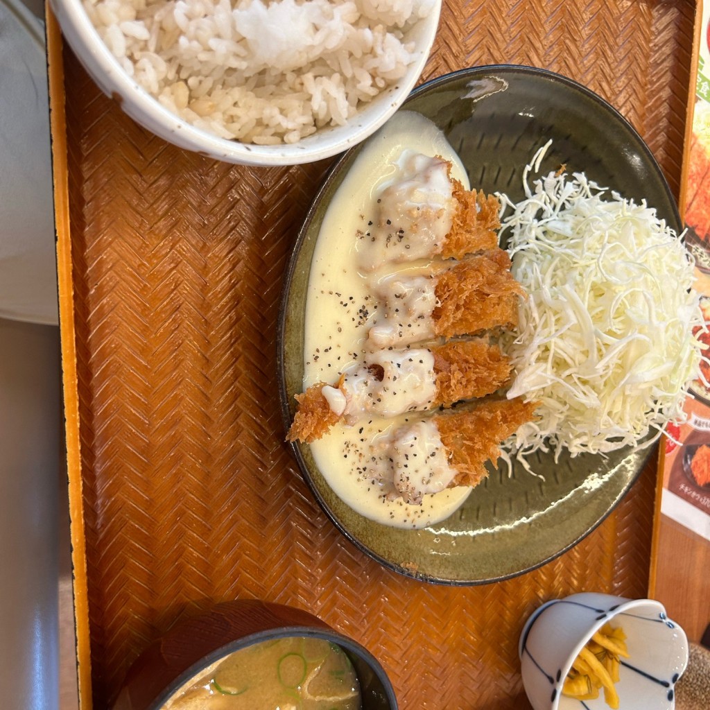 ユーザーが投稿したチキンかつ定食の写真 - 実際訪問したユーザーが直接撮影して投稿した若松町とんかつかつ庵 函館若松店の写真