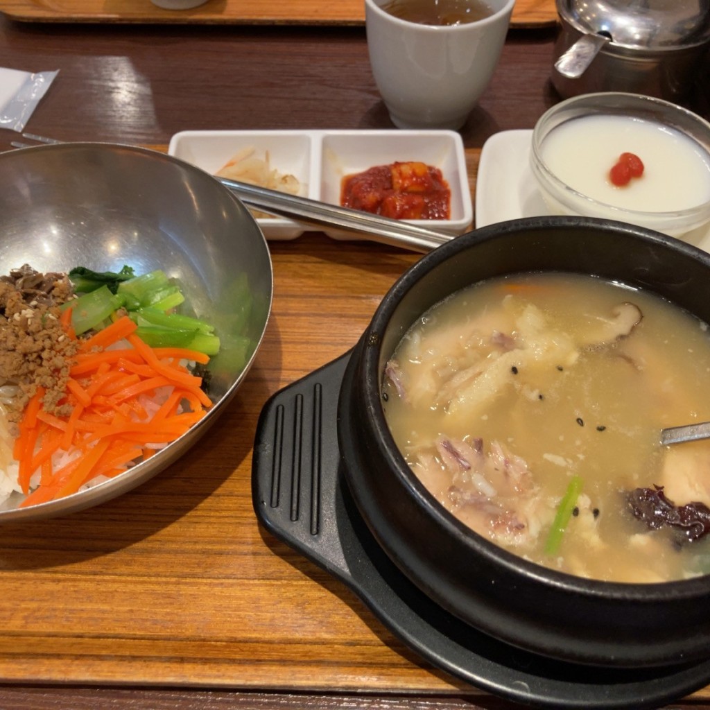 ユーザーが投稿した参鶏湯セットの写真 - 実際訪問したユーザーが直接撮影して投稿した発寒八条韓国料理チェゴヤ イオンモール発寒店の写真