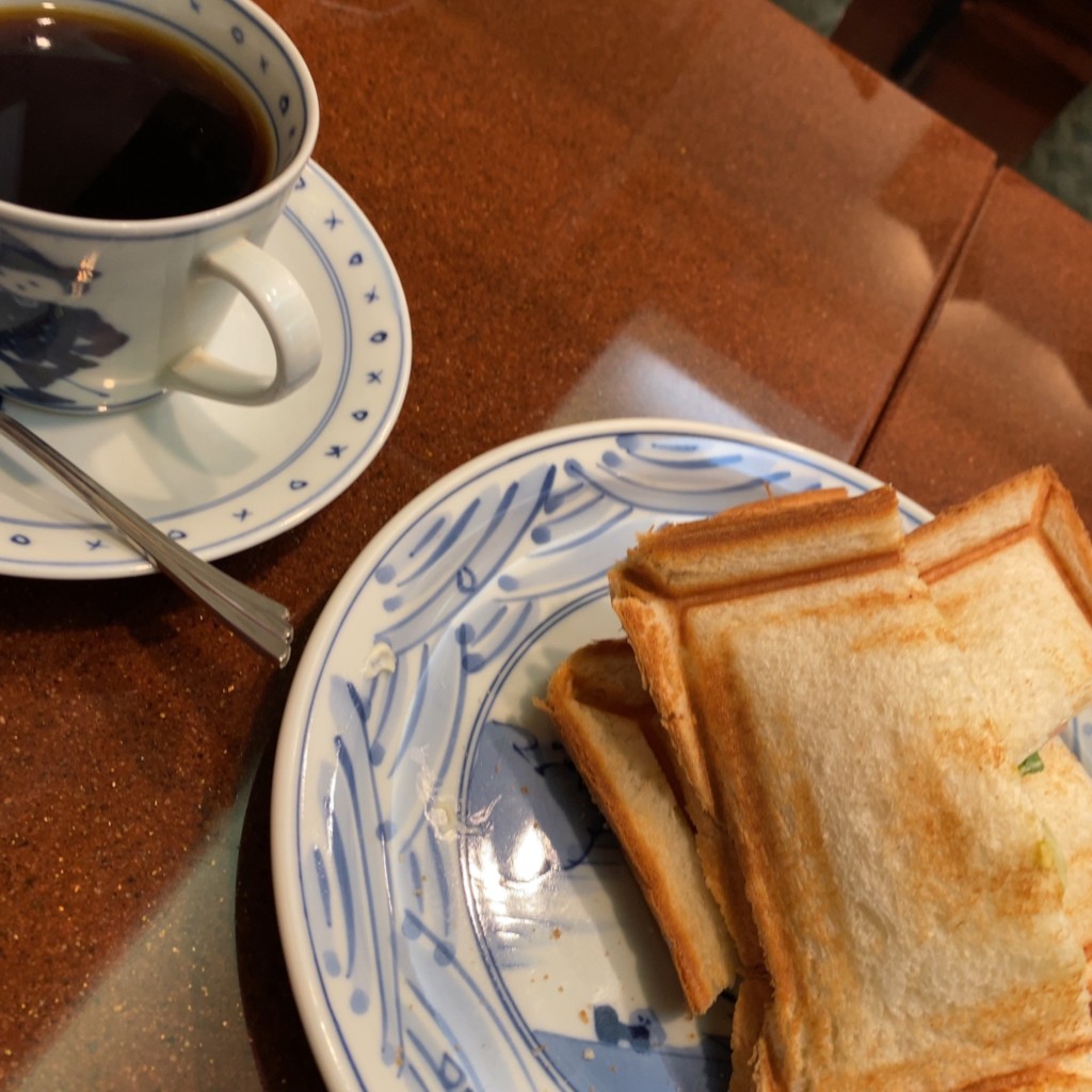 ユーザーが投稿したホットサンドの写真 - 実際訪問したユーザーが直接撮影して投稿した日本橋人形町喫茶店高久の写真