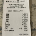 実際訪問したユーザーが直接撮影して投稿した西条中央和食 / 日本料理和食だんらん 栞の写真