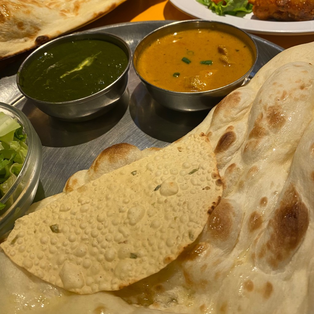 ユーザーが投稿したDoubleCurry Setの写真 - 実際訪問したユーザーが直接撮影して投稿した九段南インド料理インド料理 ムンバイ 九段店の写真