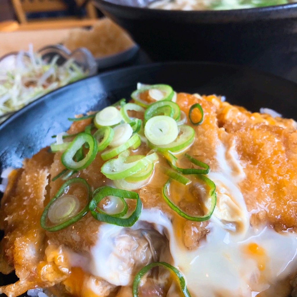 ユーザーが投稿したカツ丼定食/温うどんの写真 - 実際訪問したユーザーが直接撮影して投稿した真木町うどんみの屋うどん 本店の写真