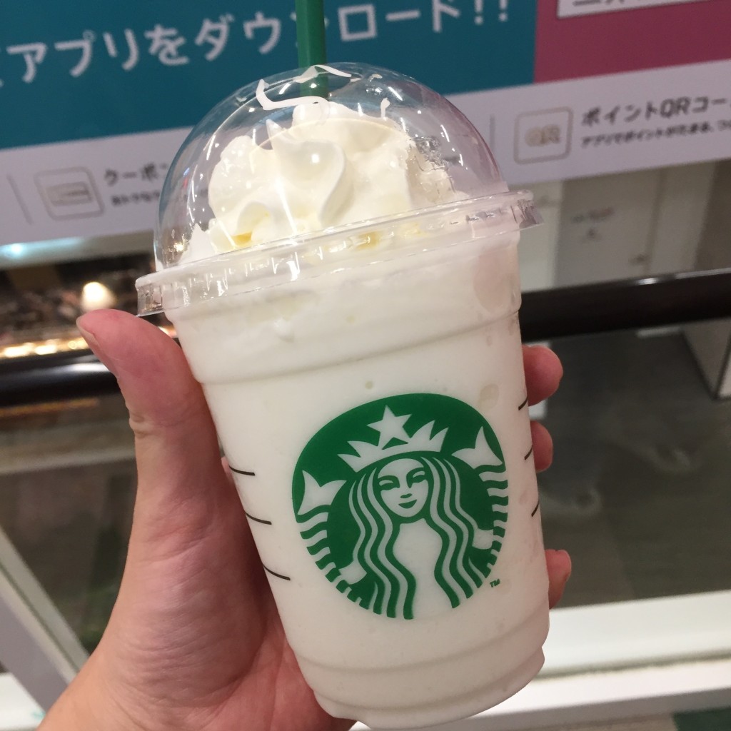 ユーザーが投稿したTバニラクリームフラペチーノの写真 - 実際訪問したユーザーが直接撮影して投稿した泉町カフェスターバックスコーヒー ららぽーと立川立飛店の写真