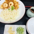 冷たいかき揚げうどん - 実際訪問したユーザーが直接撮影して投稿した本町うどん四国屋の写真のメニュー情報