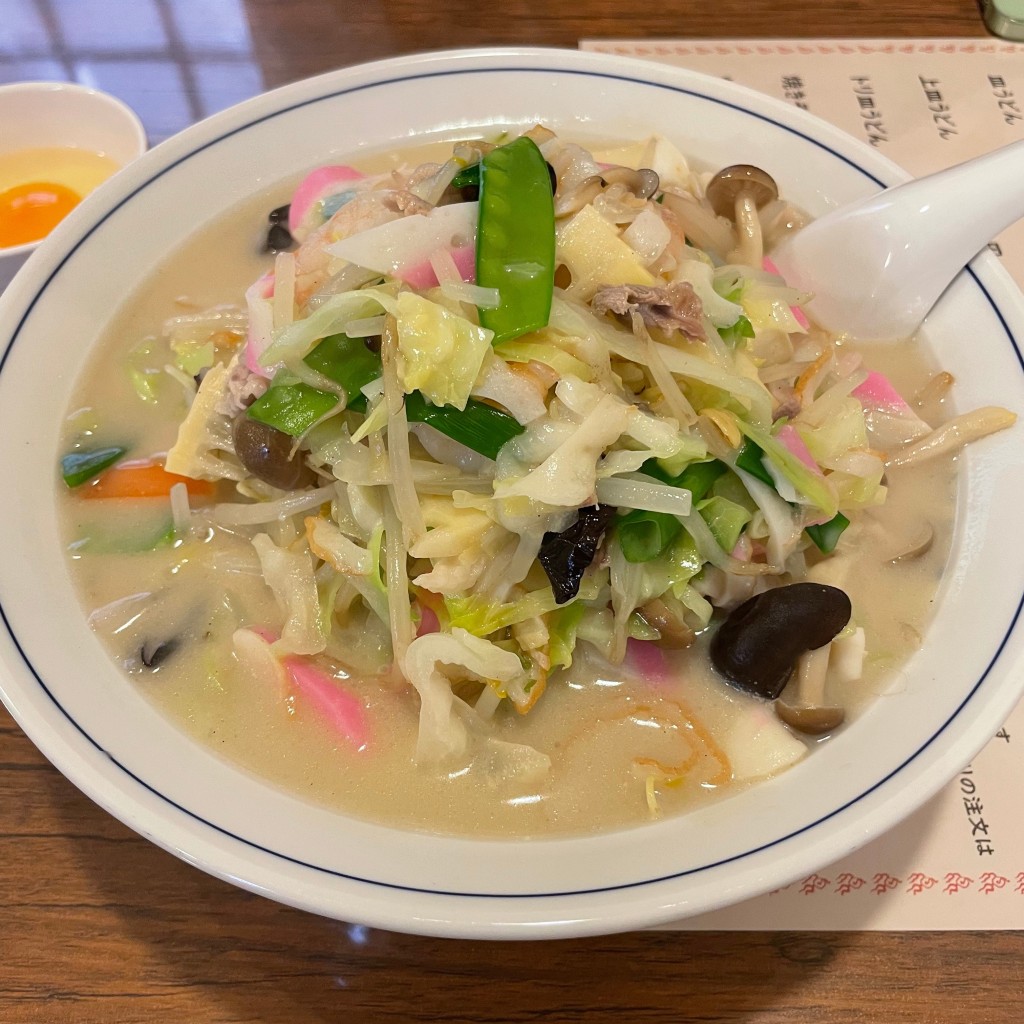 ユーザーが投稿した上ちゃんぽんの写真 - 実際訪問したユーザーが直接撮影して投稿した岡郷中華料理中華飯店 ながさこの写真