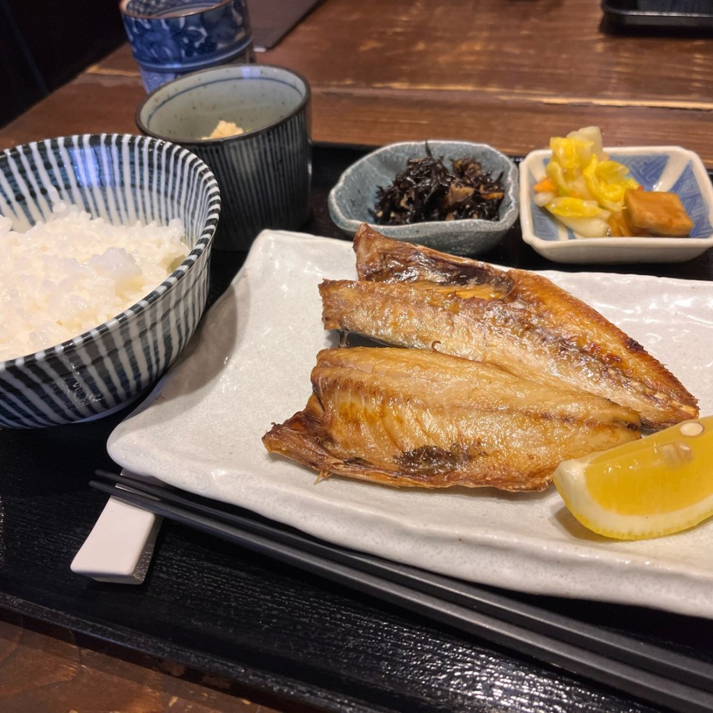 ユーザーが投稿したアジの一夜干しの写真 - 実際訪問したユーザーが直接撮影して投稿した四谷和食 / 日本料理炭火魚 旬彩料理 坂本の写真