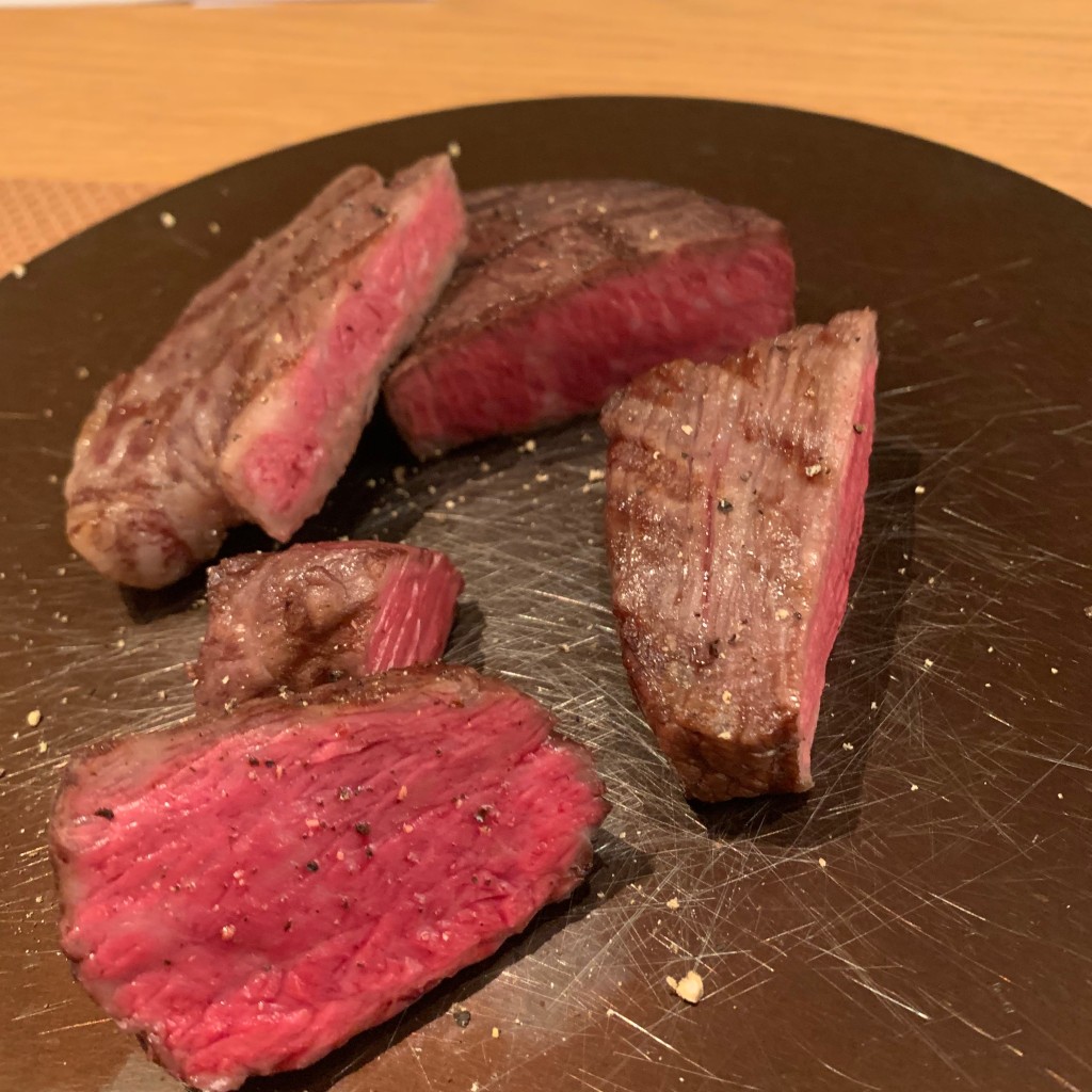 ユーザーが投稿した熟成肉コースの写真 - 実際訪問したユーザーが直接撮影して投稿した小石川肉料理中勢以 内店の写真
