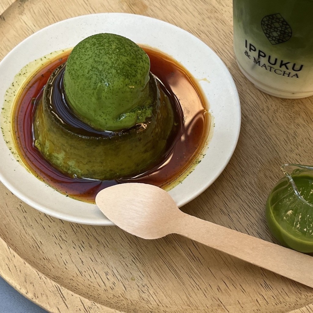 ユーザーが投稿したMatcha Puddingの写真 - 実際訪問したユーザーが直接撮影して投稿した日本橋室町日本茶専門店IPPUKU&MATCHA 日本橋店の写真