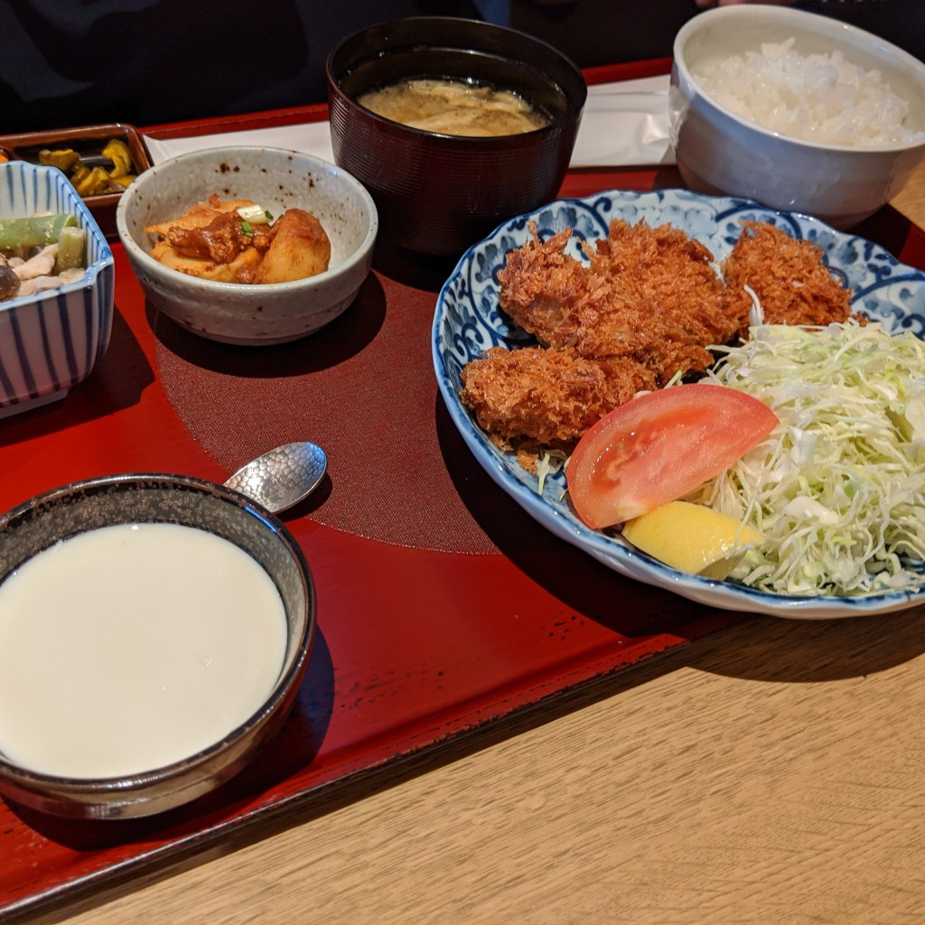ユーザーが投稿したカキフライ御膳の写真 - 実際訪問したユーザーが直接撮影して投稿した道玄坂定食屋AKOMEYA食堂 東急プラザ渋谷の写真