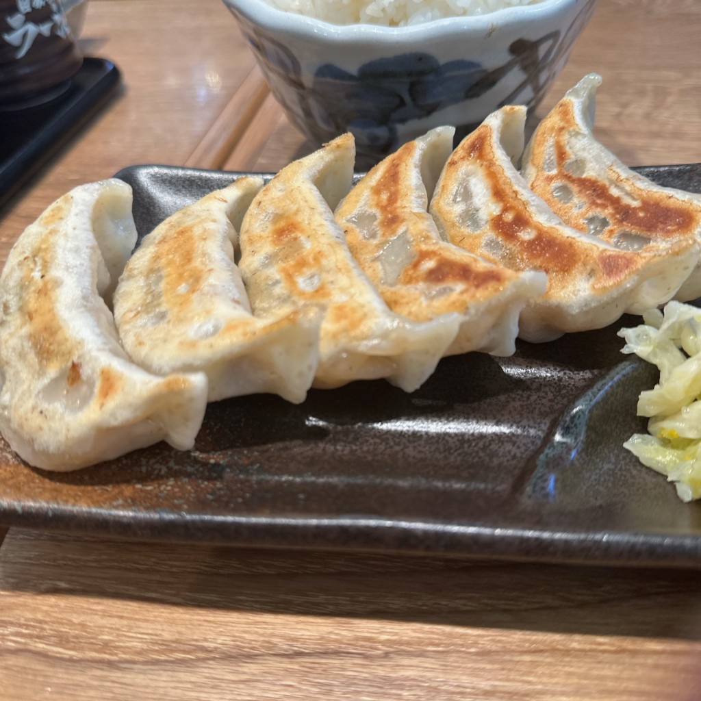 ユーザーが投稿した餃子ランチ(750)の写真 - 実際訪問したユーザーが直接撮影して投稿した内山餃子肉汁餃子のダンダダン千種店の写真