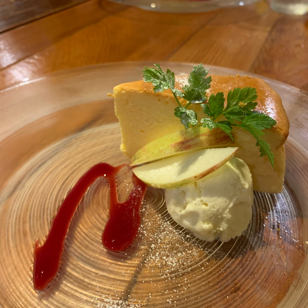 ユーザーが投稿したニューヨークチーズケーキ2の写真 - 実際訪問したユーザーが直接撮影して投稿した柏町ピザ薪釜屋 ciaoの写真